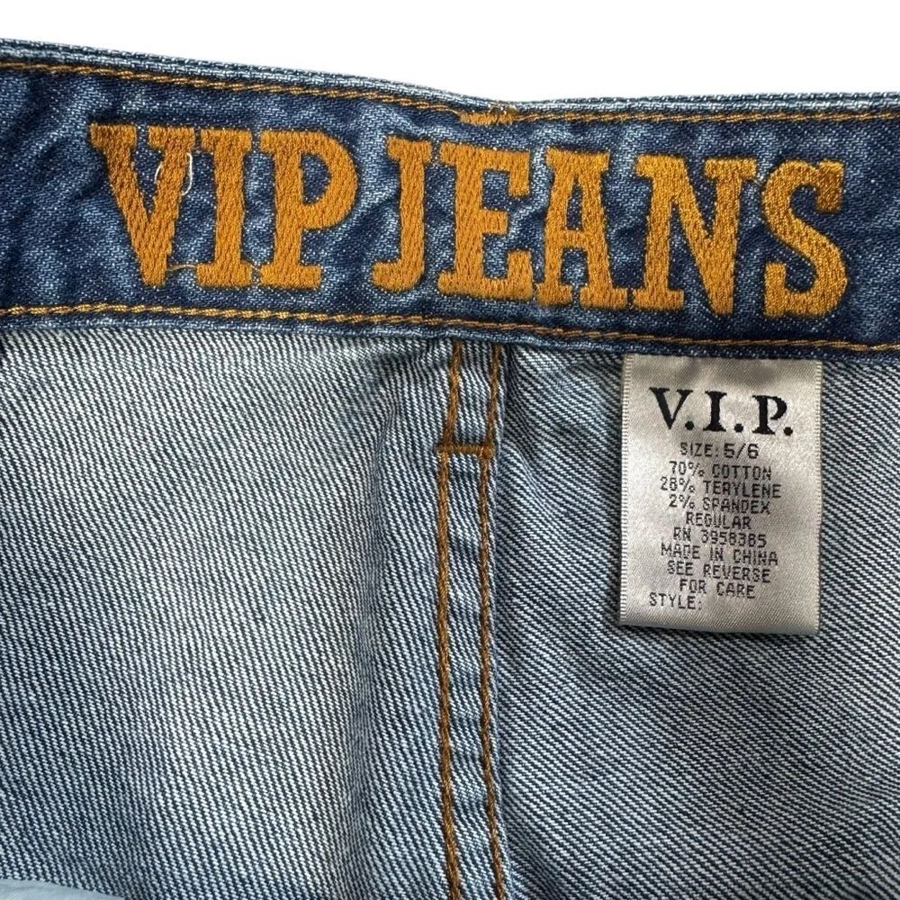 New VIP High Rise Pleated Raw Edge Jeans Size 5/6